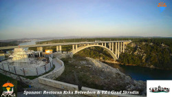 Skradin, řeka Krka, most A1