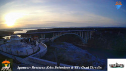 Skradin, řeka Krka, most A1