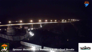 Městečko Skradin - Skradin, řeka Krka, most A1 - 12.3.2026 v 04:45 Městečko Skradin - Skradin, řeka Krka, most A1 - 12.3.2026 v 04:45