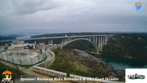 Městečko Skradin - Skradin, řeka Krka, most A1 - 12.3.2026 v 08:45 Městečko Skradin - Skradin, řeka Krka, most A1 - 12.3.2026 v 08:45
