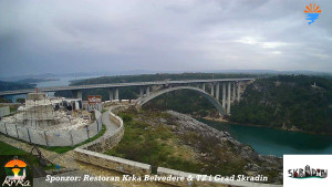 Městečko Skradin - Skradin, řeka Krka, most A1 - 12.3.2026 v 09:45 Městečko Skradin - Skradin, řeka Krka, most A1 - 12.3.2026 v 09:45