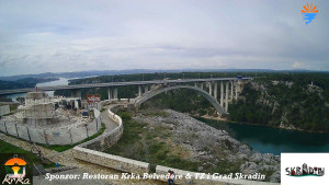 Městečko Skradin - Skradin, řeka Krka, most A1 - 12.3.2026 v 13:45 Městečko Skradin - Skradin, řeka Krka, most A1 - 12.3.2026 v 13:45