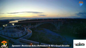 Městečko Skradin - Skradin, řeka Krka, most A1 - 12.3.2026 v 18:15 Městečko Skradin - Skradin, řeka Krka, most A1 - 12.3.2026 v 18:15
