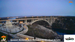 Skradin, řeka Krka, most A1