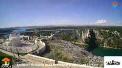 Skradin, řeka Krka, most A1