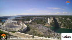 Skradin, řeka Krka, most A1