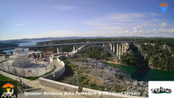 Skradin, řeka Krka, most A1