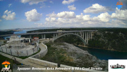 Skradin, řeka Krka, most A1