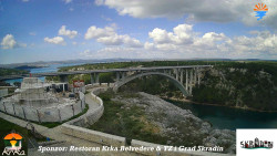 Skradin, řeka Krka, most A1