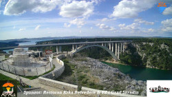 Skradin, řeka Krka, most A1