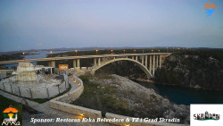 Skradin, řeka Krka, most A1