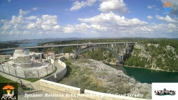 Skradin, řeka Krka, most A1