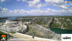 Skradin, řeka Krka, most A1