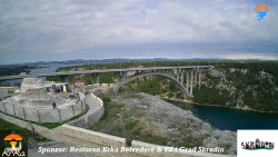 Skradin, řeka Krka, most A1