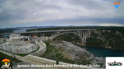 Skradin, řeka Krka, most A1