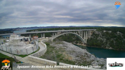 Skradin, řeka Krka, most A1