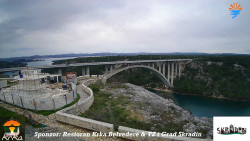 Skradin, řeka Krka, most A1