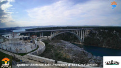 Skradin, řeka Krka, most A1