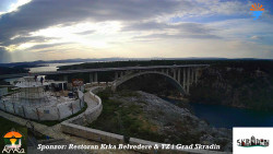 Skradin, řeka Krka, most A1