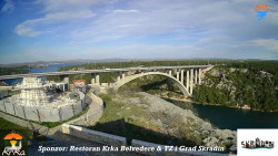 Skradin, řeka Krka, most A1