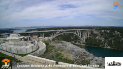 Skradin, řeka Krka, most A1