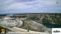 Skradin, řeka Krka, most A1