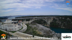 Skradin, řeka Krka, most A1