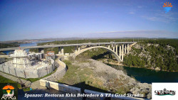 Skradin, řeka Krka, most A1