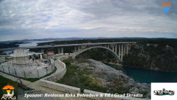 Skradin, řeka Krka, most A1