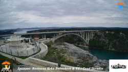 Skradin, řeka Krka, most A1