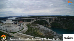 Skradin, řeka Krka, most A1