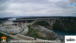 Skradin, řeka Krka, most A1