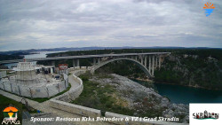 Skradin, řeka Krka, most A1