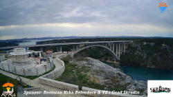 Skradin, řeka Krka, most A1