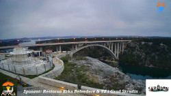 Skradin, řeka Krka, most A1