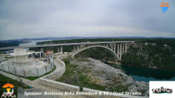 Skradin, řeka Krka, most A1