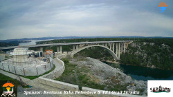 Skradin, řeka Krka, most A1