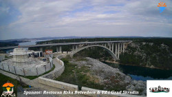 Skradin, řeka Krka, most A1