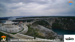 Skradin, řeka Krka, most A1