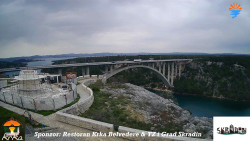Skradin, řeka Krka, most A1