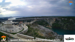 Skradin, řeka Krka, most A1