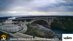 Skradin, řeka Krka, most A1