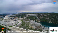 Skradin, řeka Krka, most A1