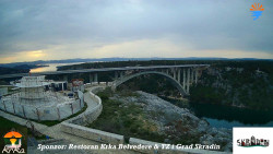 Skradin, řeka Krka, most A1