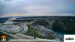 Skradin, řeka Krka, most A1