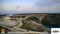 Skradin, řeka Krka, most A1