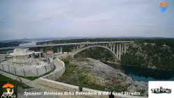Skradin, řeka Krka, most A1