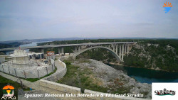 Skradin, řeka Krka, most A1