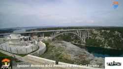 Skradin, řeka Krka, most A1