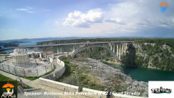 Skradin, řeka Krka, most A1